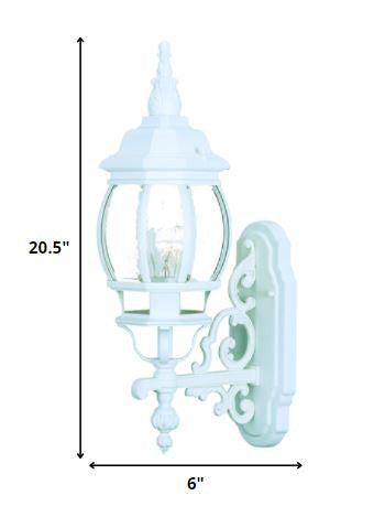 White Glass Globe Wall Light-5