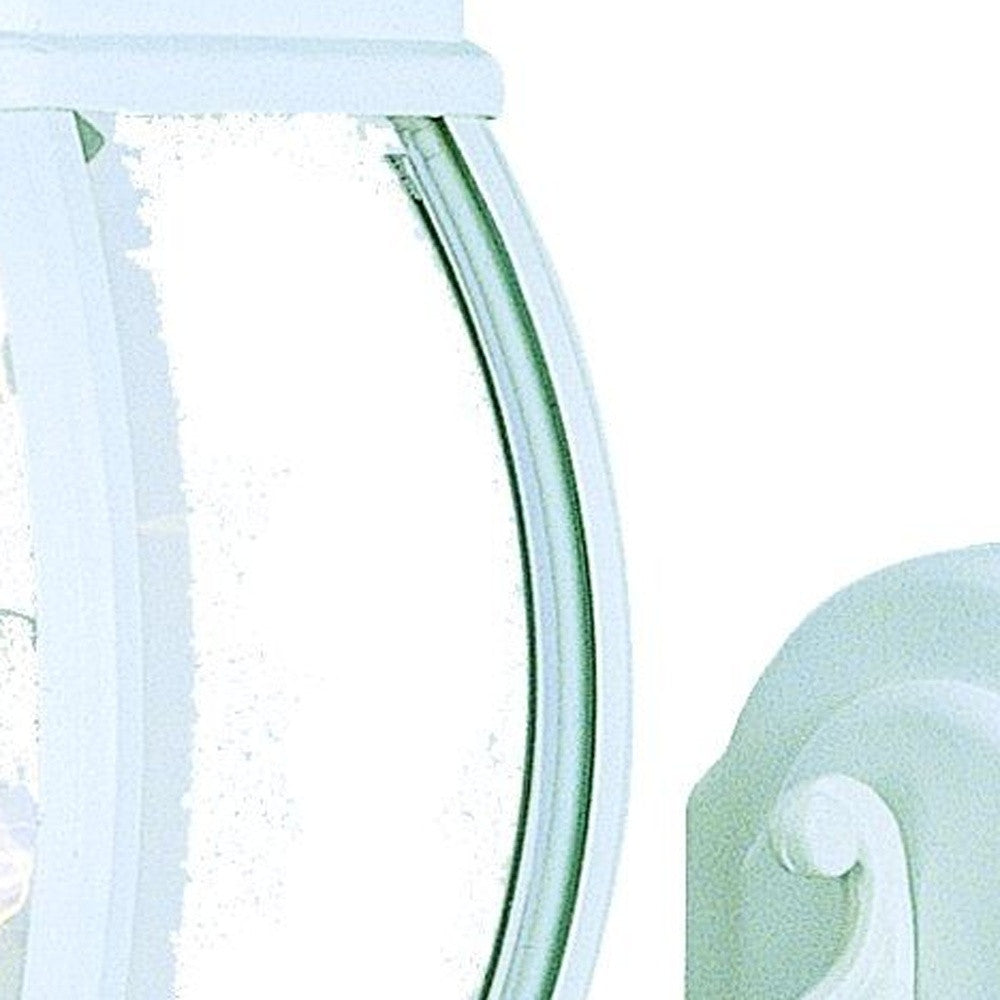 White Glass Globe Wall Light-4
