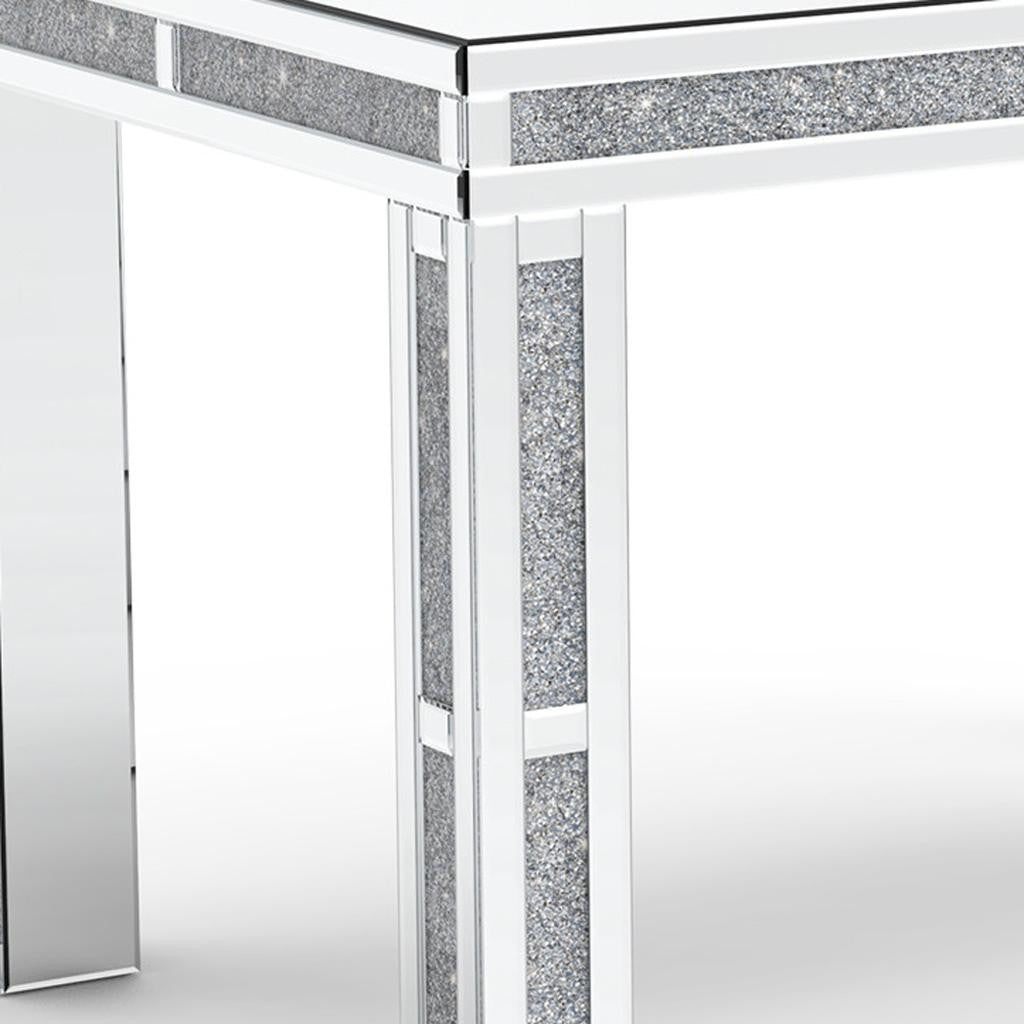 Silver Wood Dining Table 31"