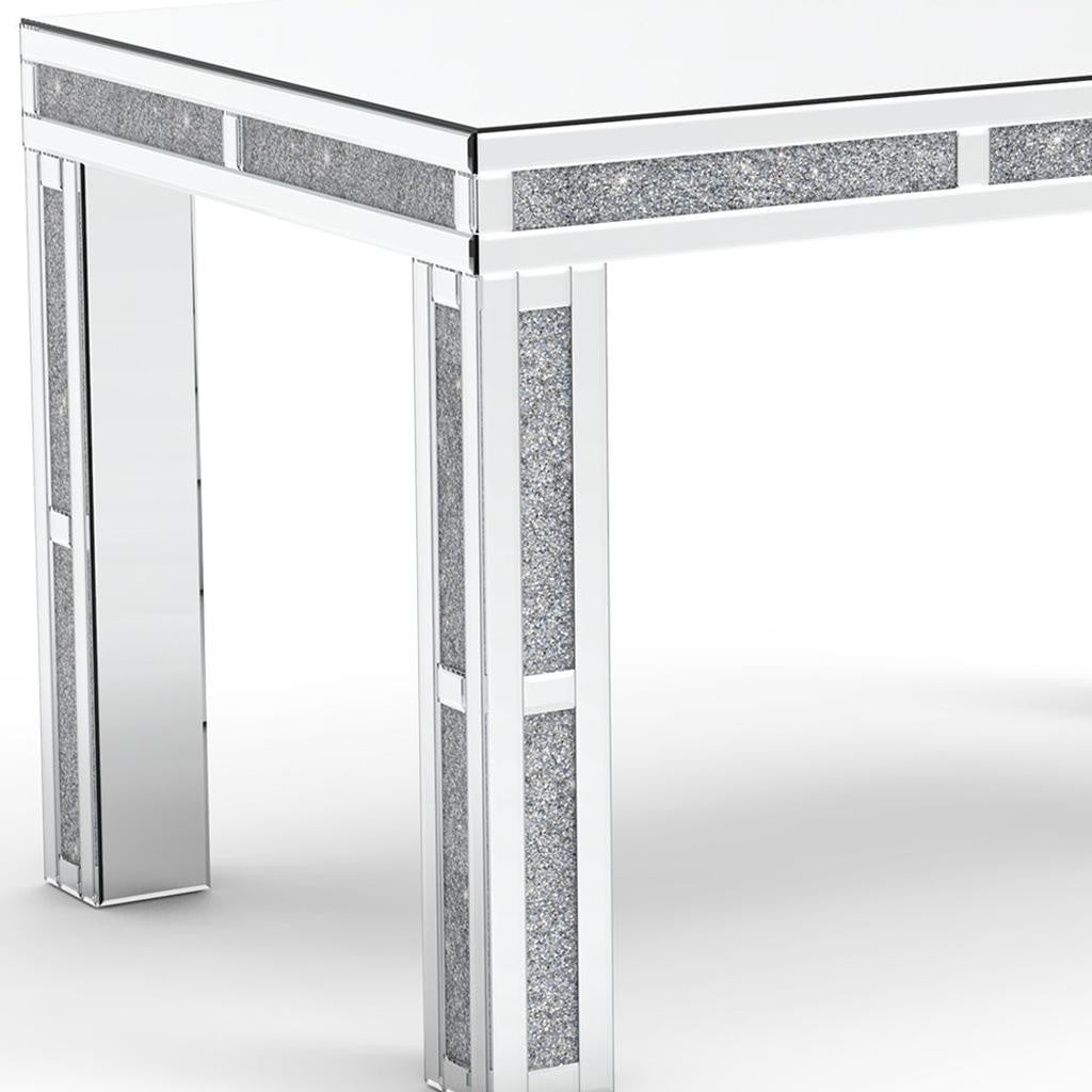 Silver Wood Dining Table 31"